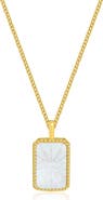 LA MENO Zodiac Double Sided Pendant Necklace