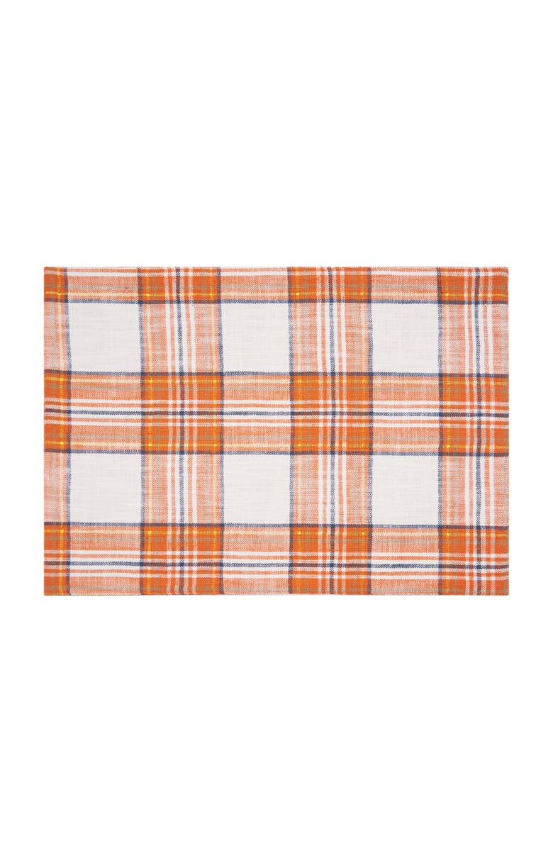 C&F Home Gibson Plaid Placemats Set of 6, 13" x 19", Alternate, color, Blue