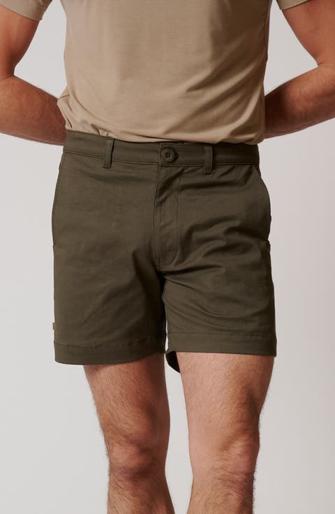Stretch Cotton Chino Shorts