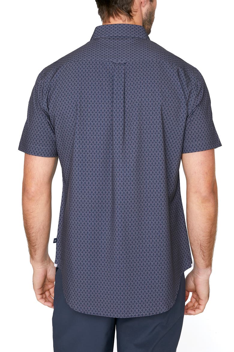 Flawless Short Sleeve Button-Up Shirt, Alternate, color, CHARCOAL