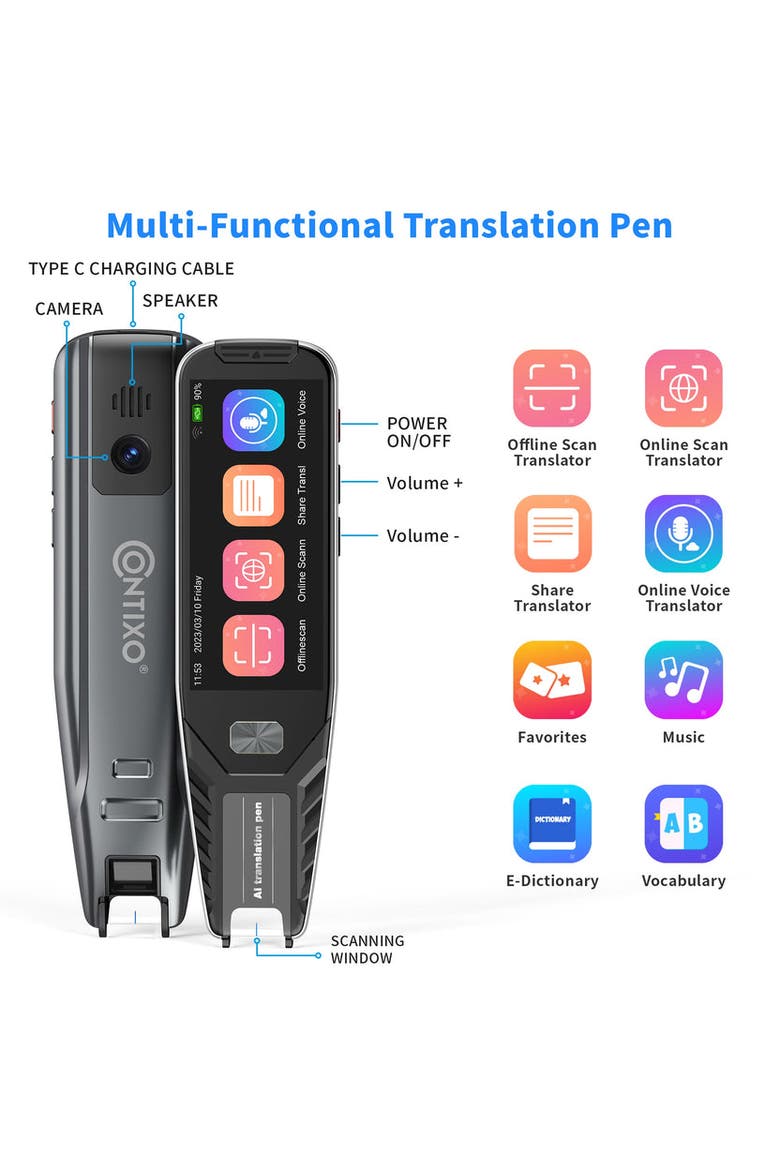 Translator Pen, Alternate, color, Grey