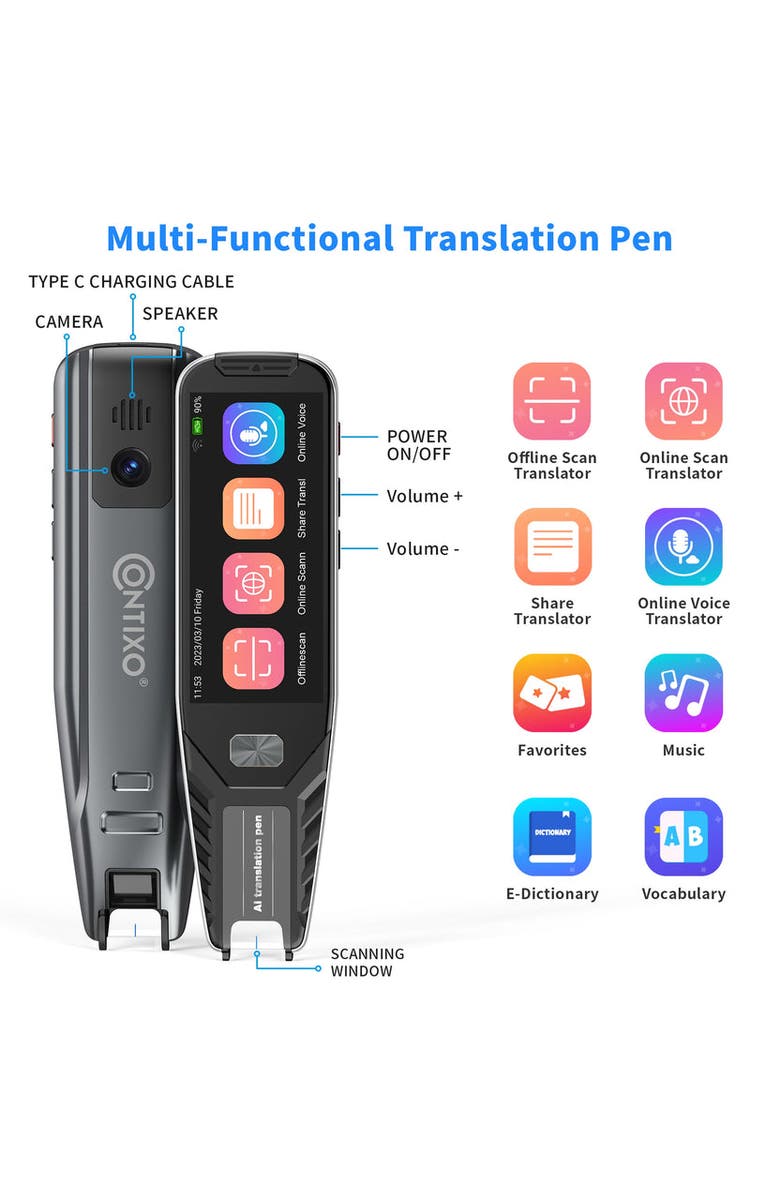 CONTIXO Translator Pen, Alternate, color, Grey