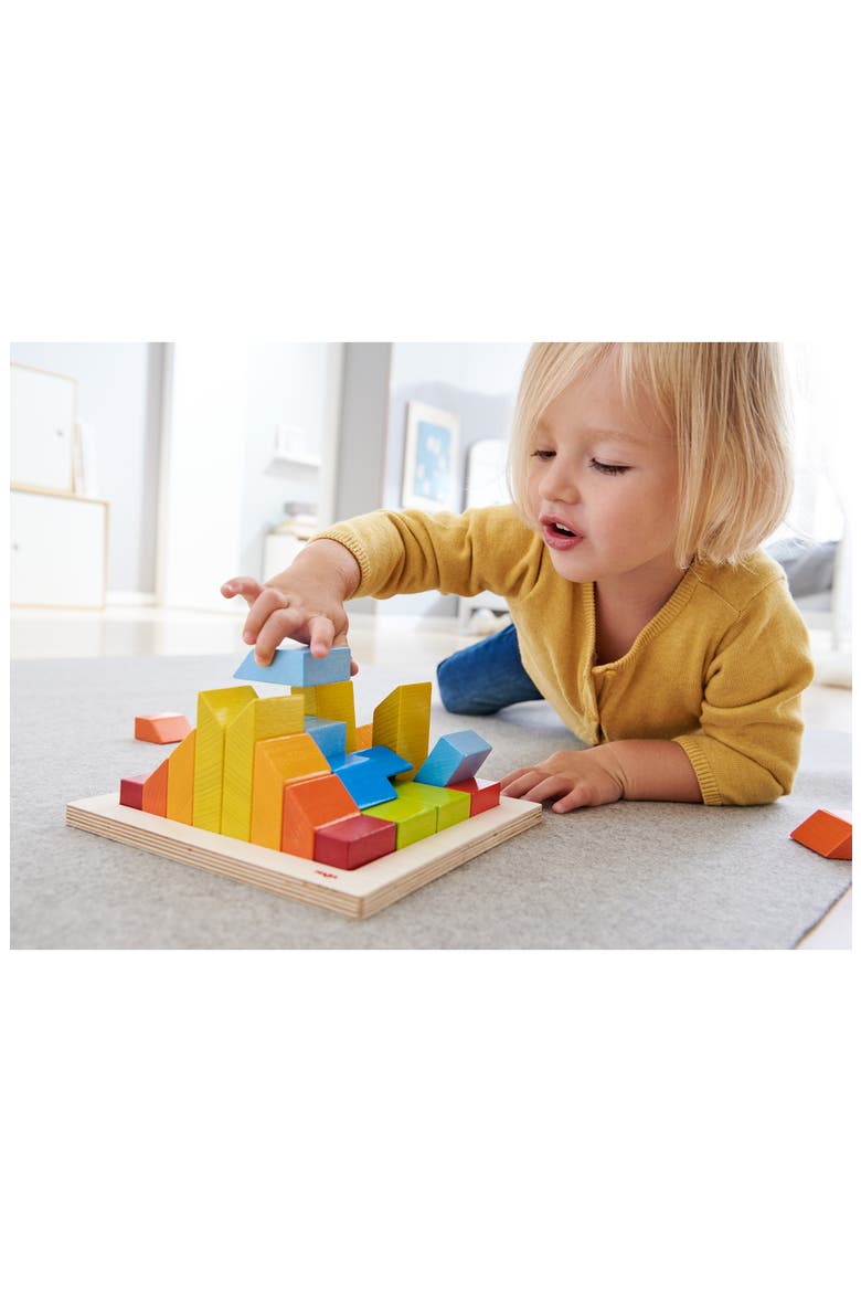 Creative Stones 3D Wooden Arranging Blocks, Alternate, color, MULTI