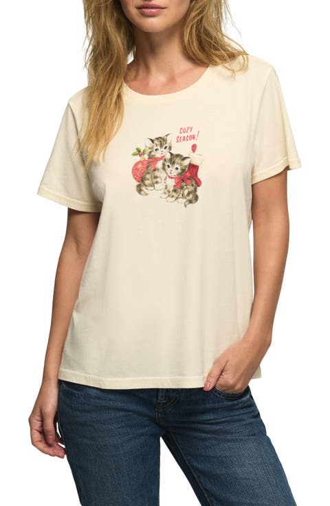 Cozy Season Kittens Graphic Tee