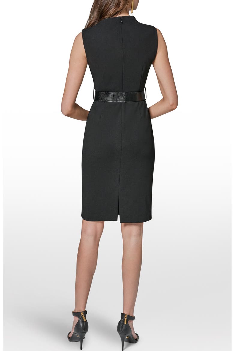 Sleeveless Sheath Dress, Alternate, color, BLACK