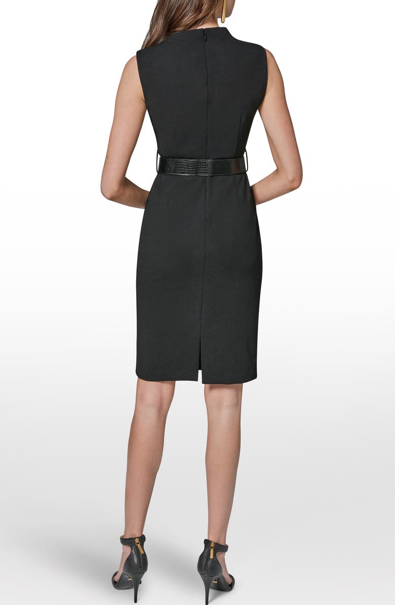 Donna Karan New York Sleeveless Sheath Dress, Alternate, color, Black