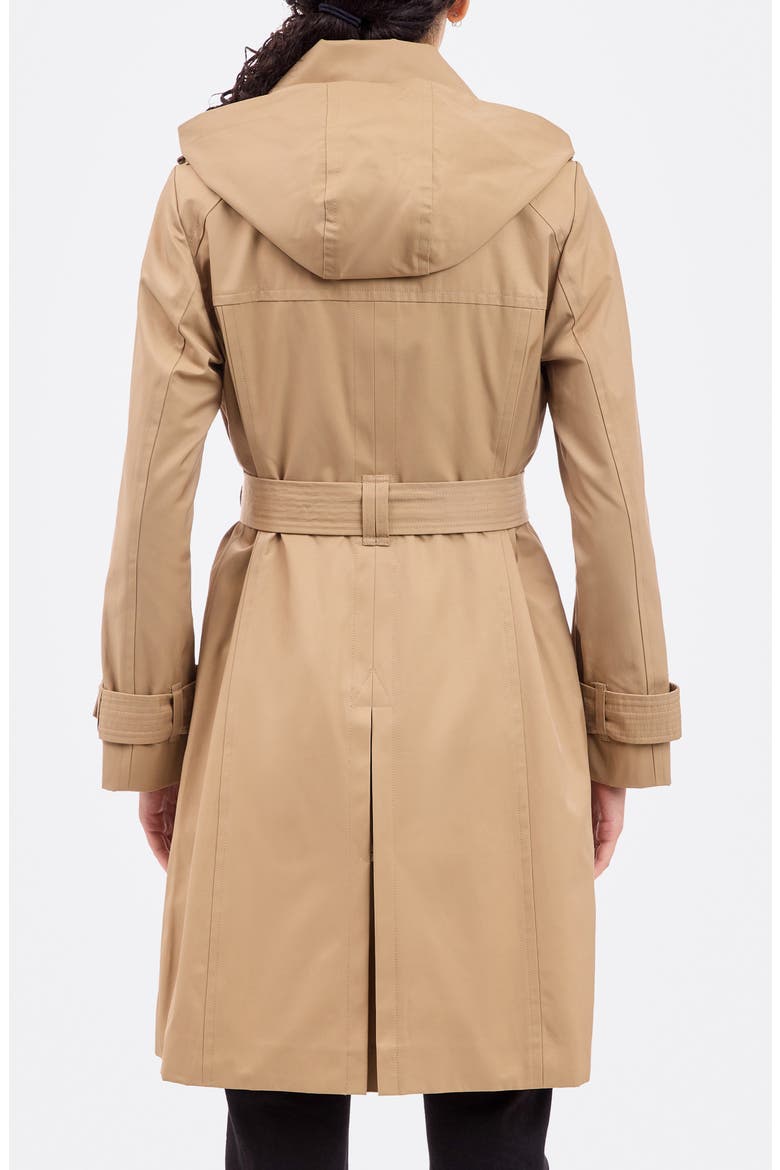 Cotton Blend Trench Coat, Alternate, color, BRITISH KHAKI