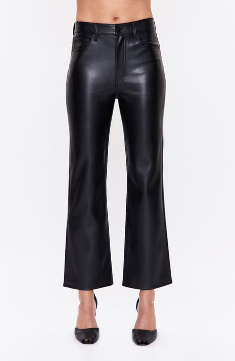 Ally Faux Leather Bootcut Pants