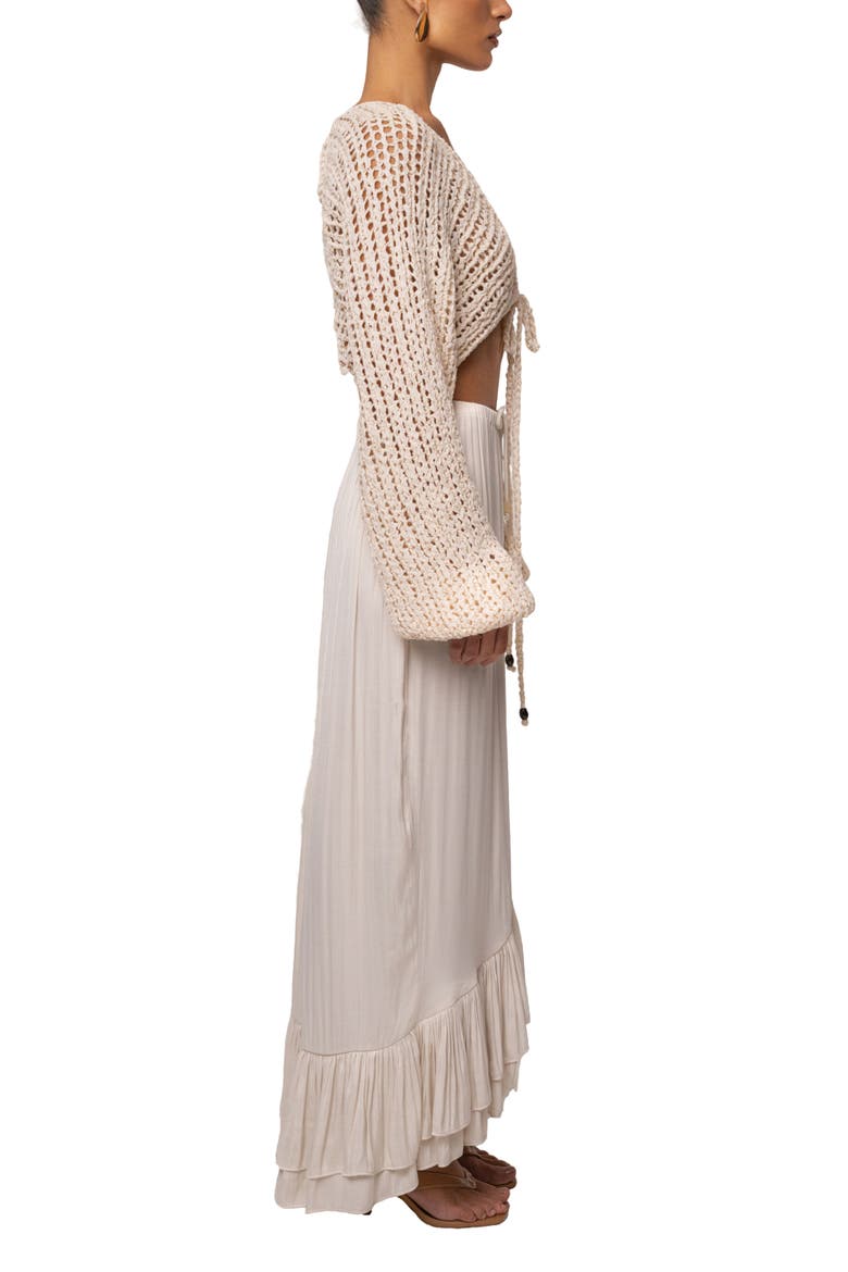 Deep Waters Crochet Top, Alternate, color, Ivory