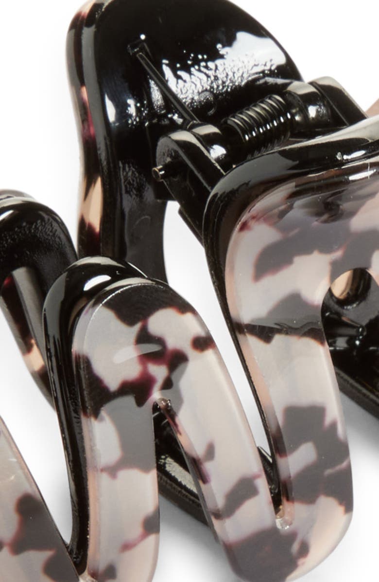 Tasha Assorted 2-Pack Squiggly Jaw Clips, Alternate, color, Black Tortoise