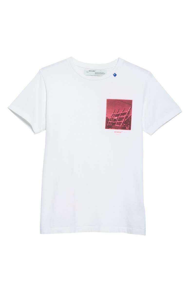Off-White Slim Fit Halftone Arrow Graphic T-Shirt, Alternate, color,