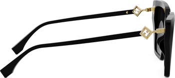 Fendi FF Diamonds 54mm Gradient Square Sunglasses | Nordstrom