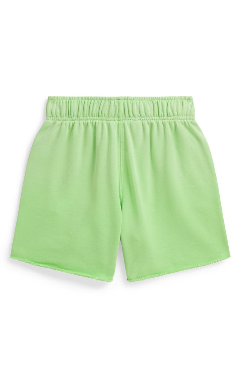 Polo Ralph Lauren Kids' Easy Cotton Blend French Terry Drawstring Shorts, Alternate, color, Collection Lime