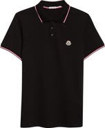 Moncler Tipped Cotton Piqué Polo