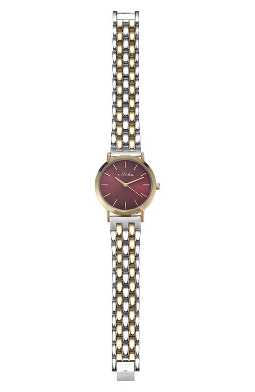 Ettika Classic Round Dial Two-tone Bracelet Watch In Gold