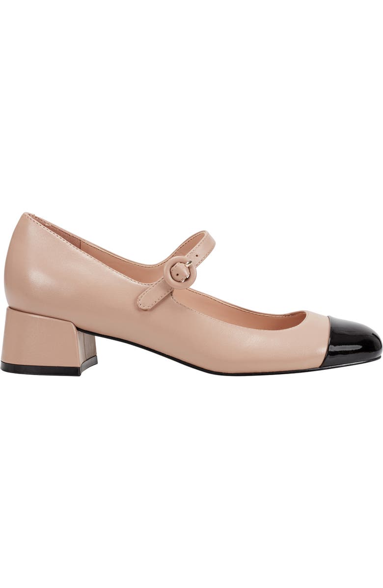 Marc Fisher LTD Marla Cap Toe Mary Jane Pump, Alternate, color, Light Natural