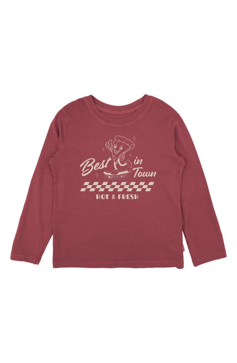Kids' Pizza Long Sleeve Graphic T-Shirt (Little Kid)