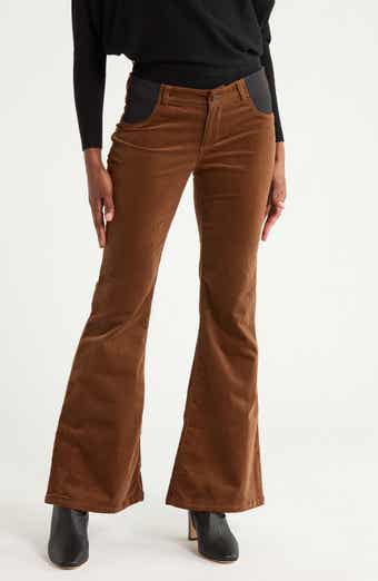 Genevieve Flare Leg Corduroy Maternity Pants