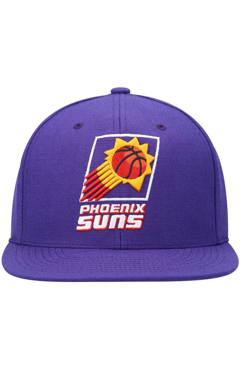 Mitchell & Ness Men's Mitchell & Ness Purple Phoenix Suns Hardwood Classics Team Ground 2.0 Snapback Hat, Alternate, color, Purple