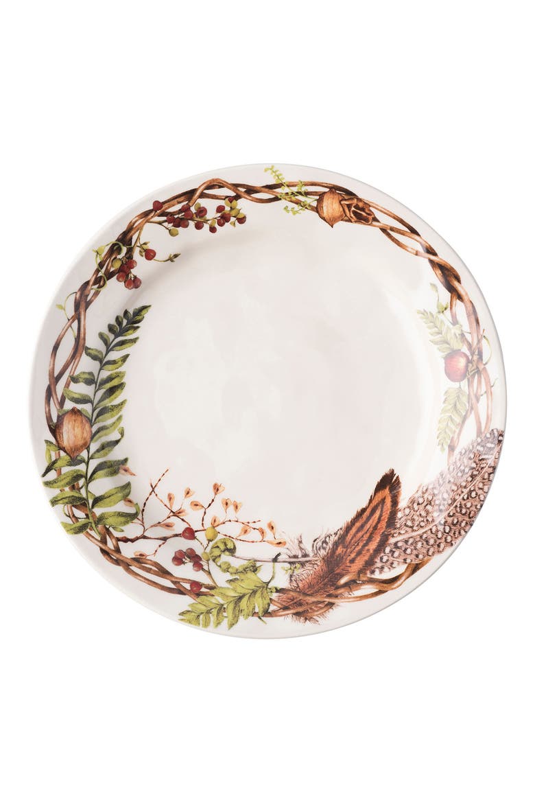Forest Walk Dinner Plate, Alternate, color, CAF AU LAIT