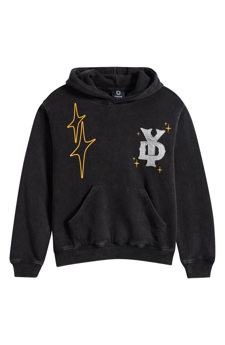 OVERTIME Kids' YNG Dreamerz Monogram Hoodie, Main, color, Black