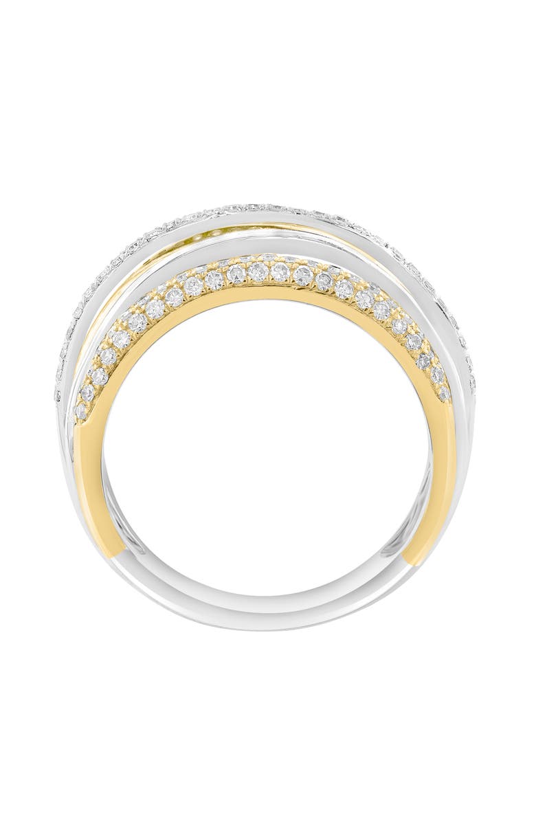 EFFY Pavé Diamond Crisscrossing Band Ring, Alternate, color, 