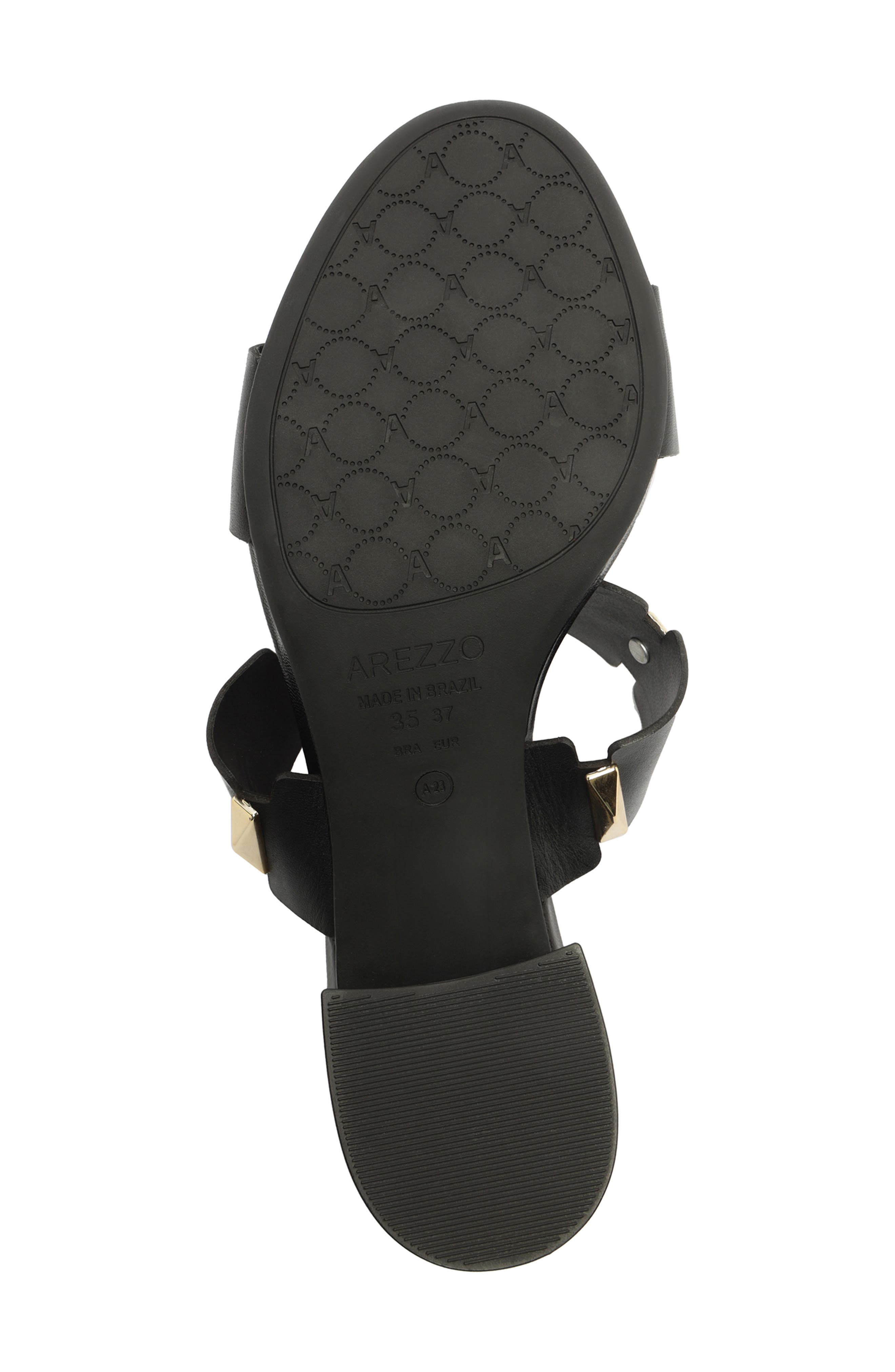 Arezzo Lyra Mid Slide Sandal, Alternate, color, Black