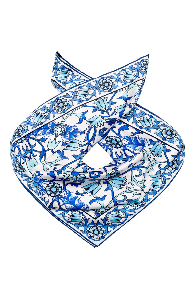 Elizabetta Eterna - Silk Neckerchief for Men, Alternate, color, Blue