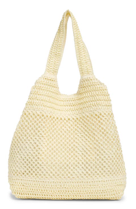 Woven Straw Tote Bag
