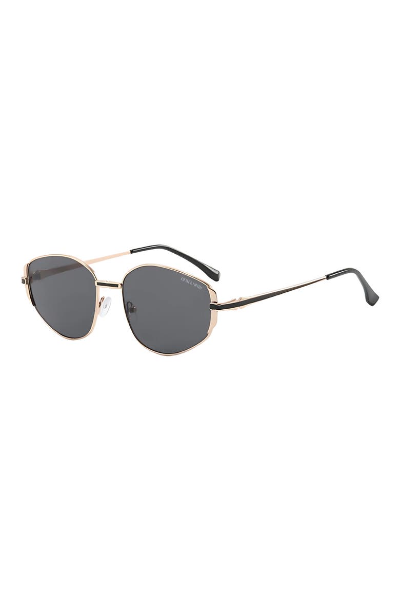 Chase 62mm Polarized Round Sunglasses, Alternate, color, GOLD / BLACK