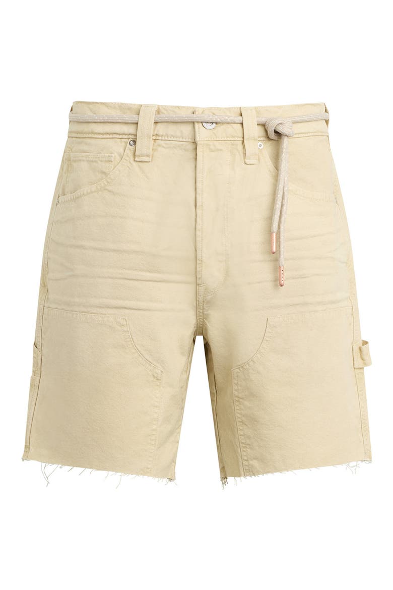 Cutoff Cotton Twill Carpenter Shorts, Alternate, color, DUSTY SAND