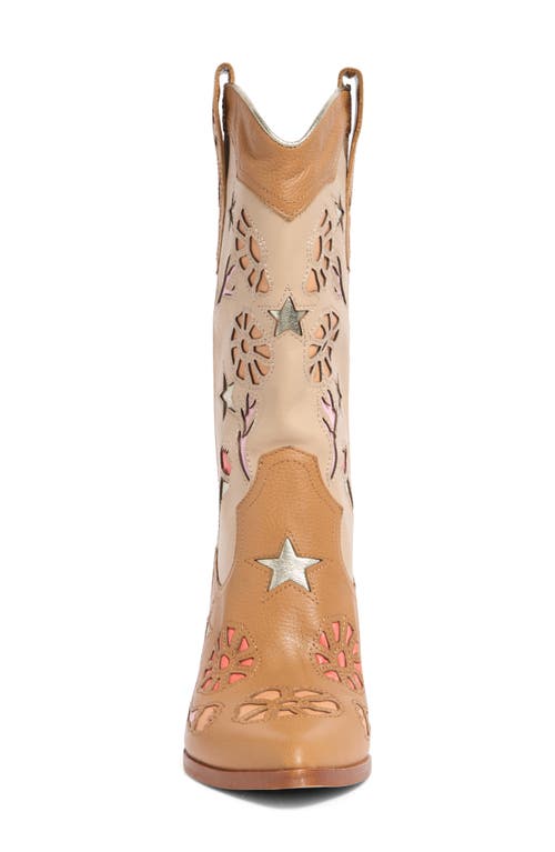 Dolce Vita Lassie Western Boot In Tan Multi