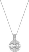 Bony Levy Woven Round Pendant Necklace
