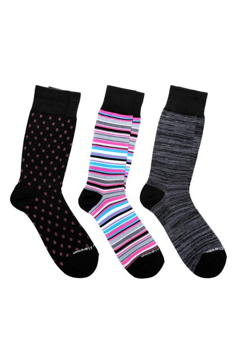 Assorted 3-Pack of Crew Socks