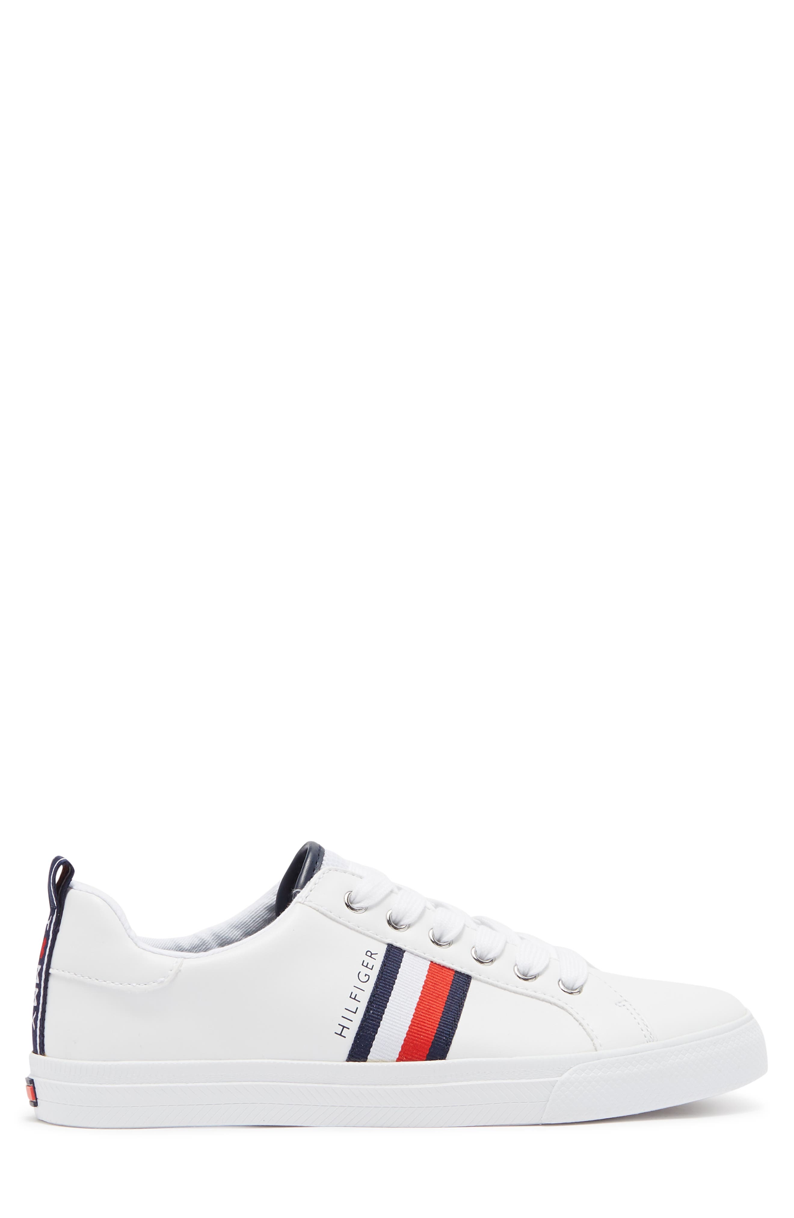 Tommy Hilfiger Landon Striped Sneaker, Alternate, color, Whmll