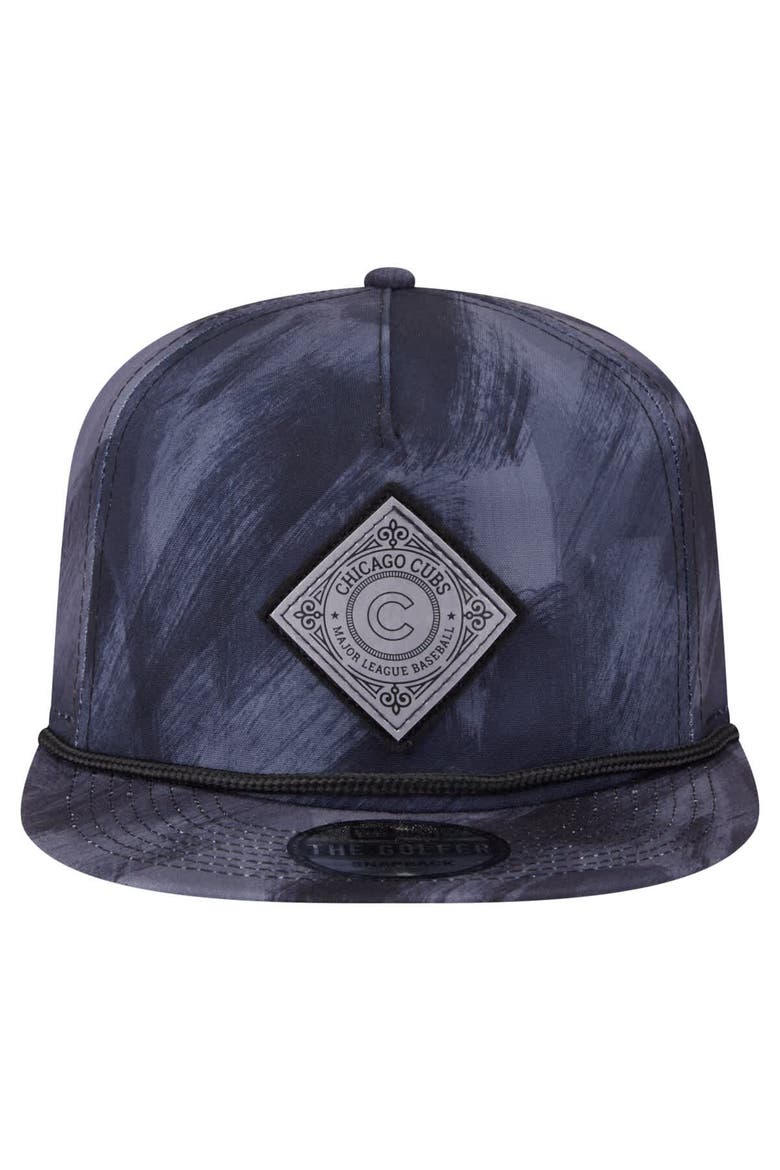 Men's New Era Navy Chicago Cubs Printed Golfer Snapback Hat, Alternate, color, Navy