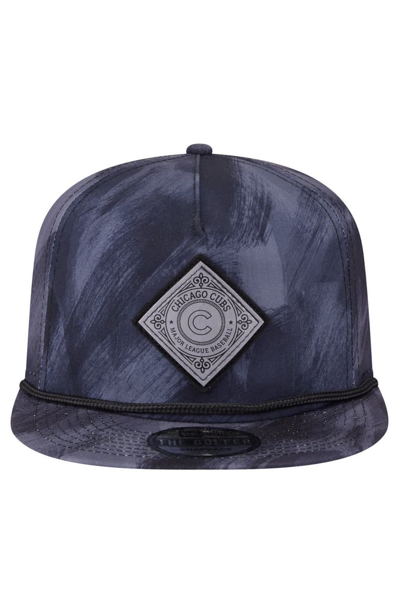 New Era Men's New Era Navy Chicago Cubs Printed Golfer Snapback Hat, Alternate, color, Navy