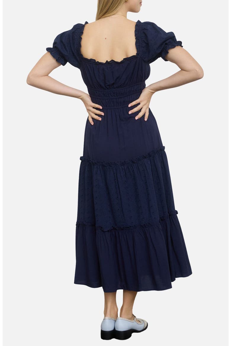 Tiered Maxi Dress, Alternate, color, NAVY