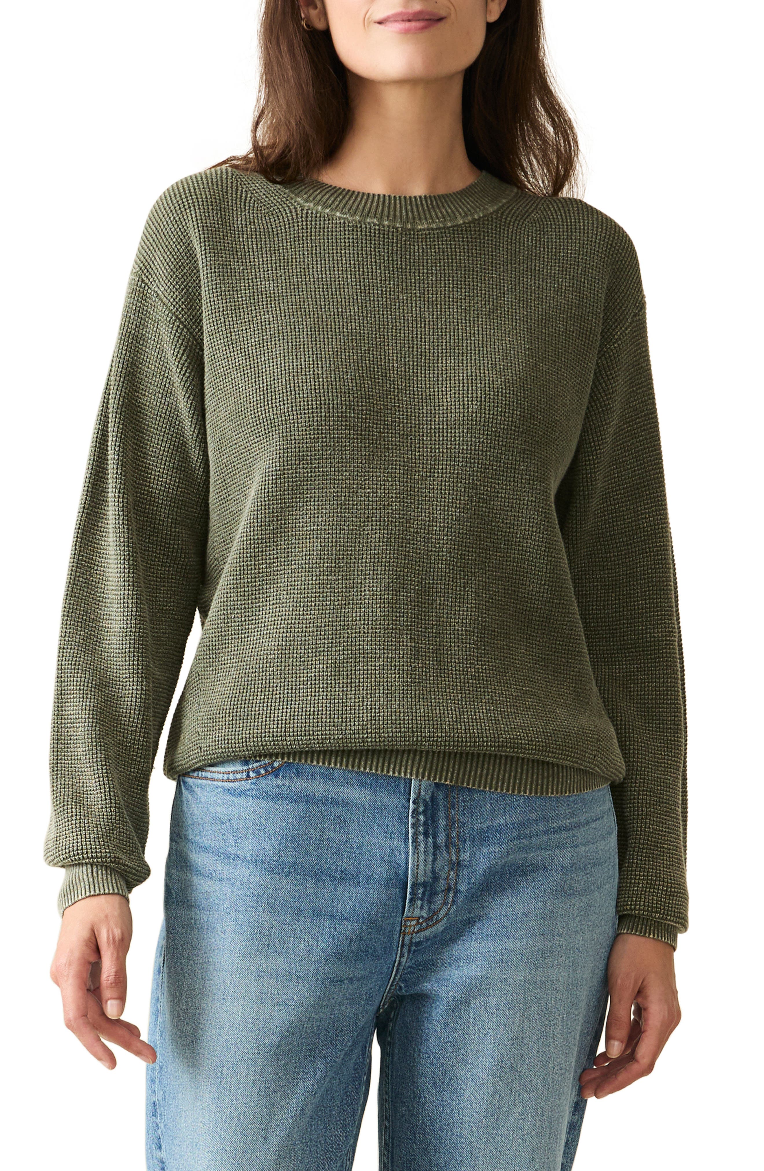 Faherty Sunwash Organic Cotton Crewneck Sweater