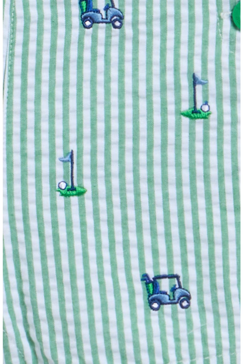 Cotton Golf Shortalls & Polo Set, Alternate, color, GREEN