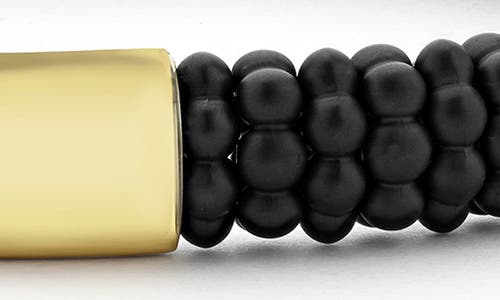 Lagos Black Caviar Bracelet In Silver/black