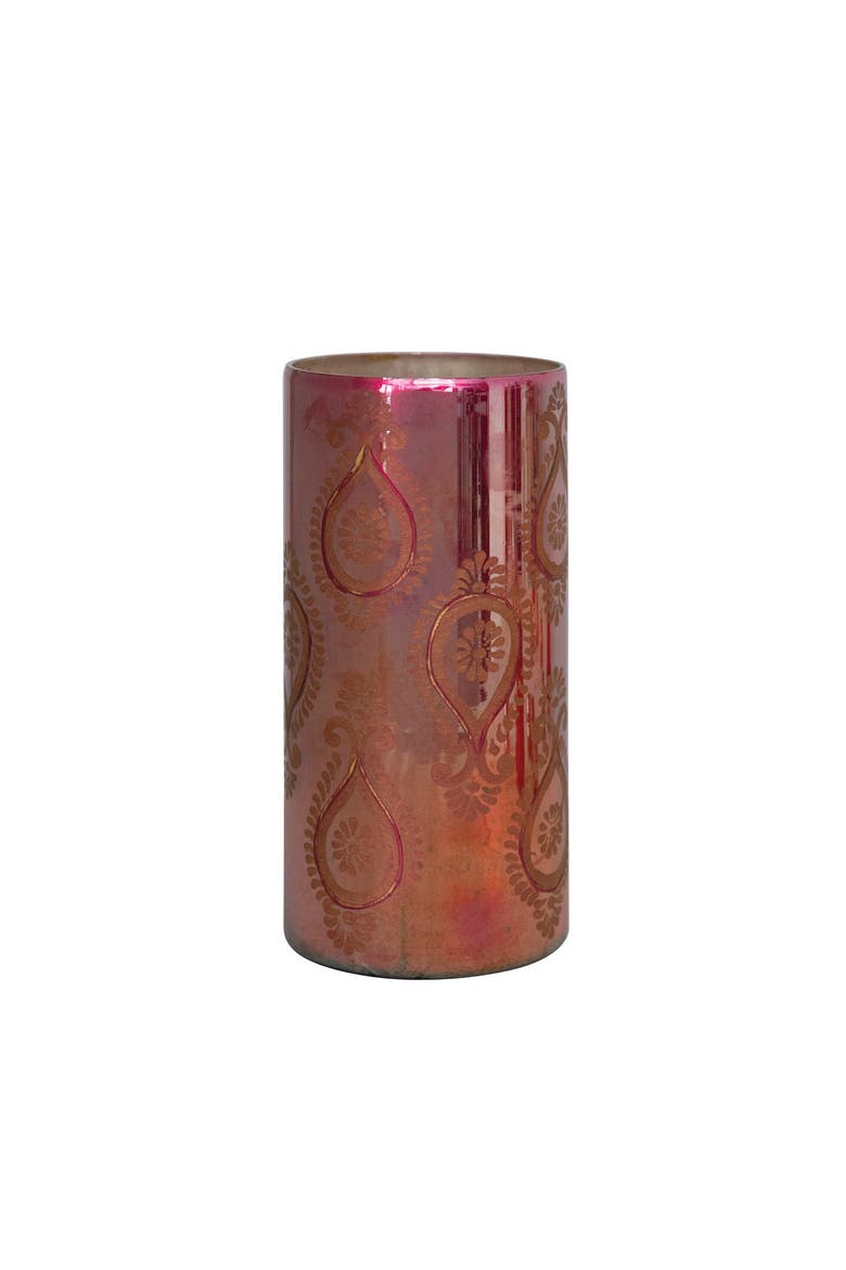 Etched Mercury Glass Vase, Main, color, Multicolor