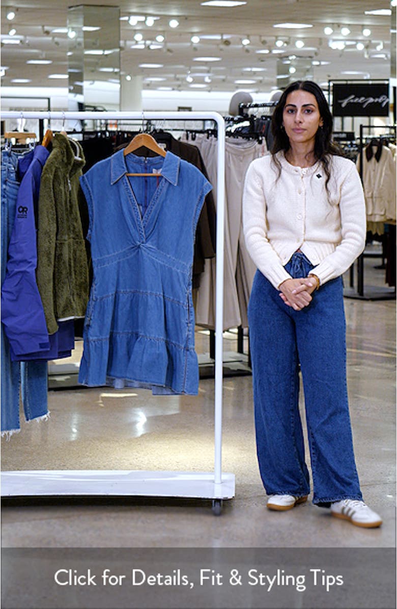 Mila Twist Denim Minidress, sales video thumbnail