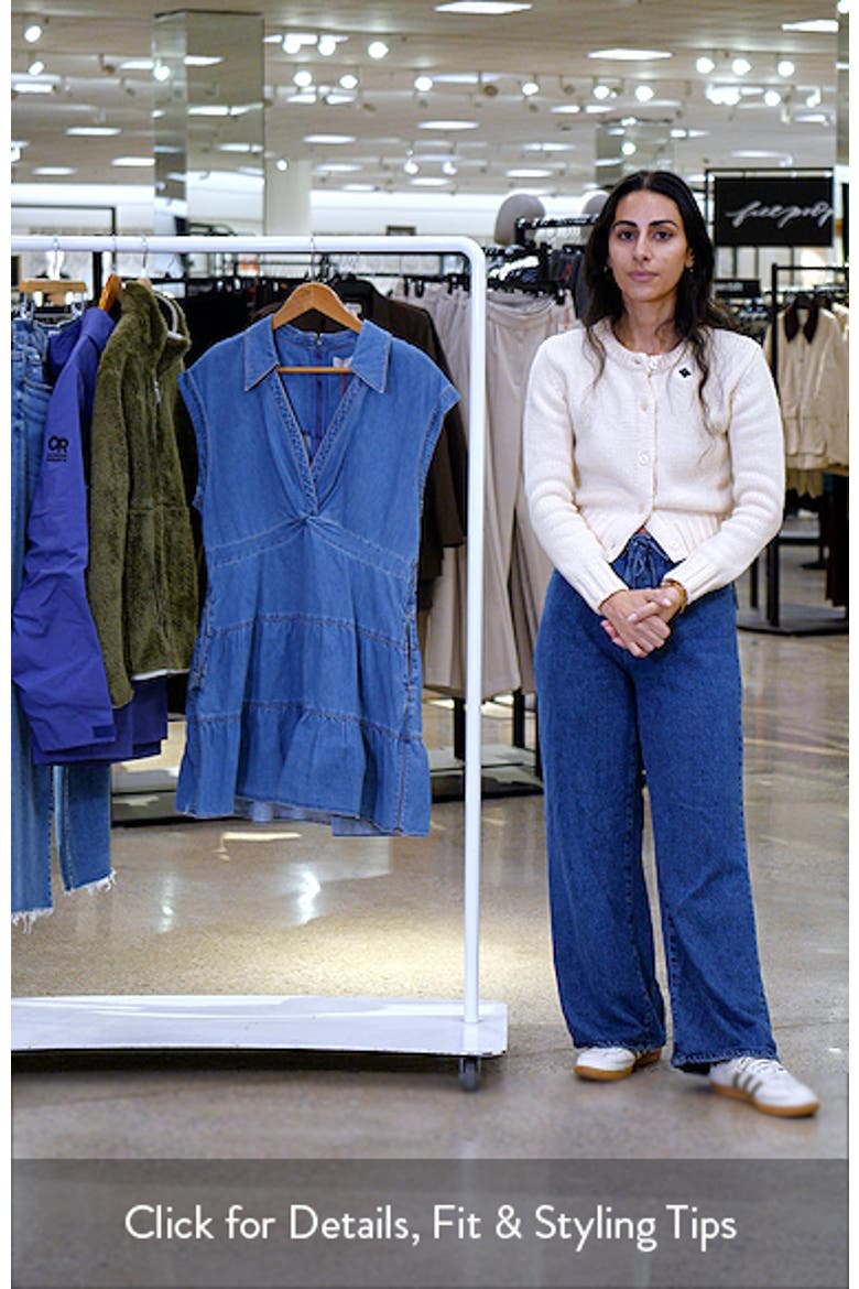 Mila Twist Denim Minidress video