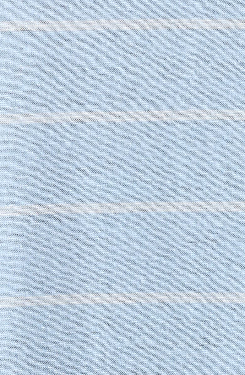 Marine Layer Tried & True Stripe Crewneck T-Shirt, Alternate, color, Soft Chambray Stripe
