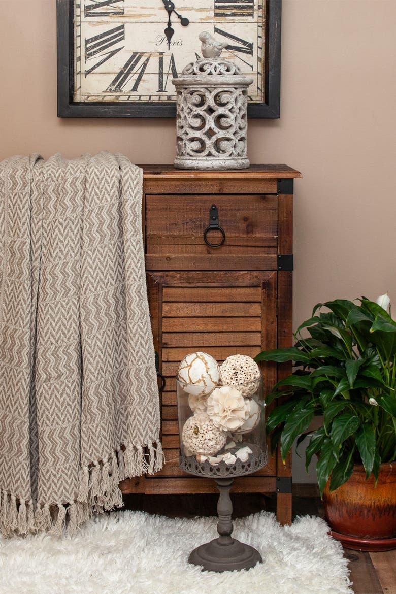 Alma Transitional Brown 52" x 67" Woven Handloom Throw, Alternate, color, BROWN