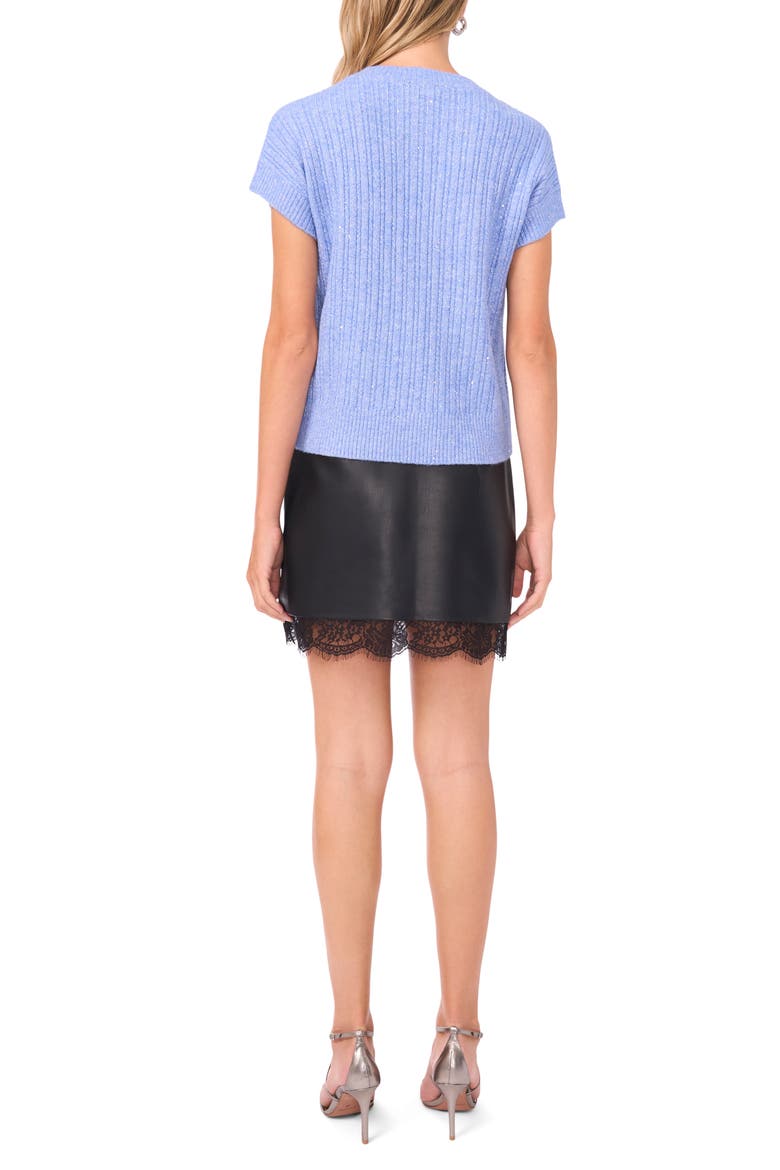 Sequin Detail Rib Sweater, Alternate, color, WHIMSY BLUE