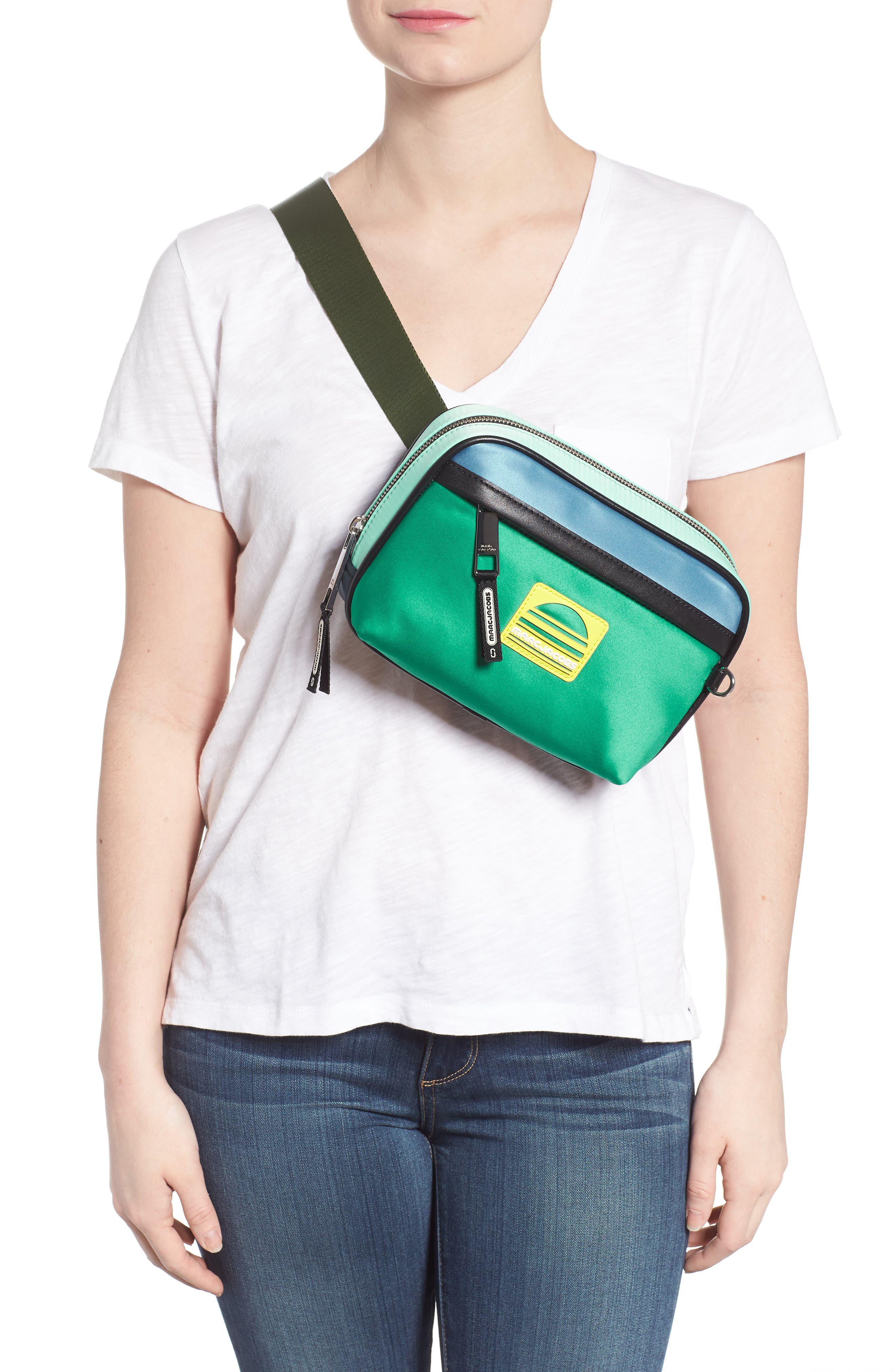 Sport Colorblock Belt Bag, Alternate, color, MINT MULTI