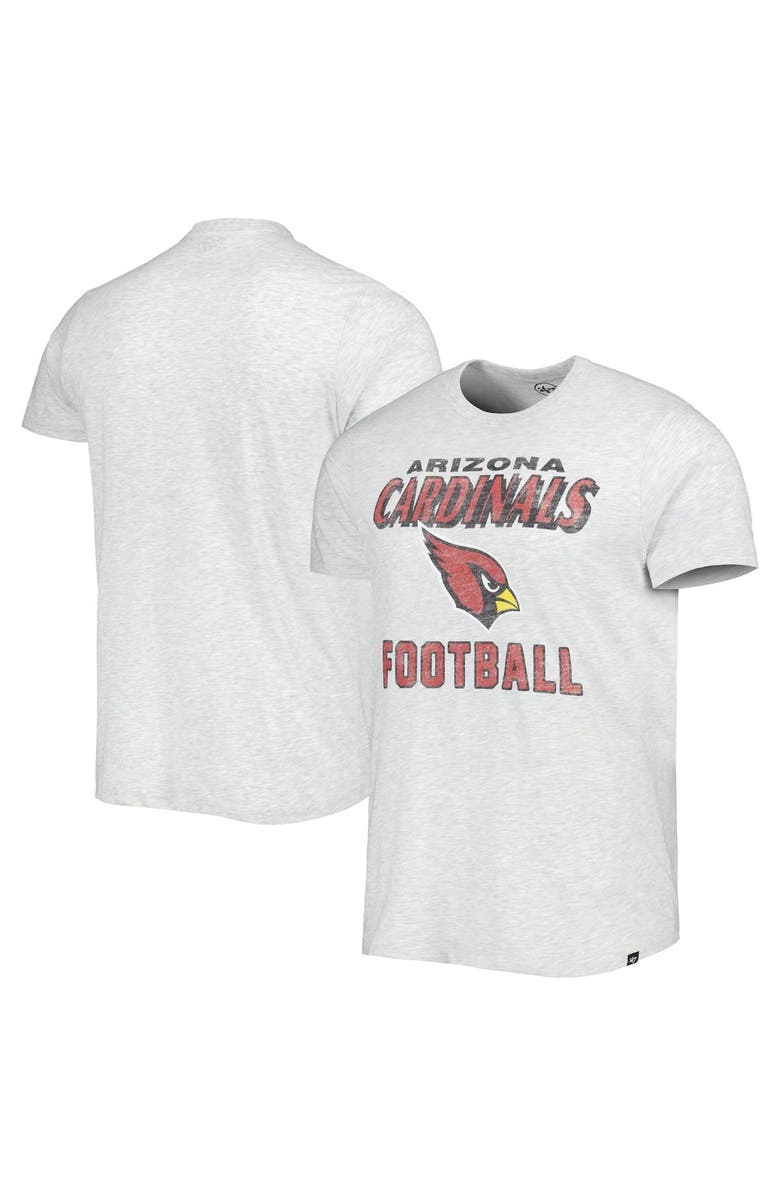'47 Men's '47 Heathered Gray Arizona Cardinals Dozer Franklin Lightweight T-Shirt, Main, color, Gray