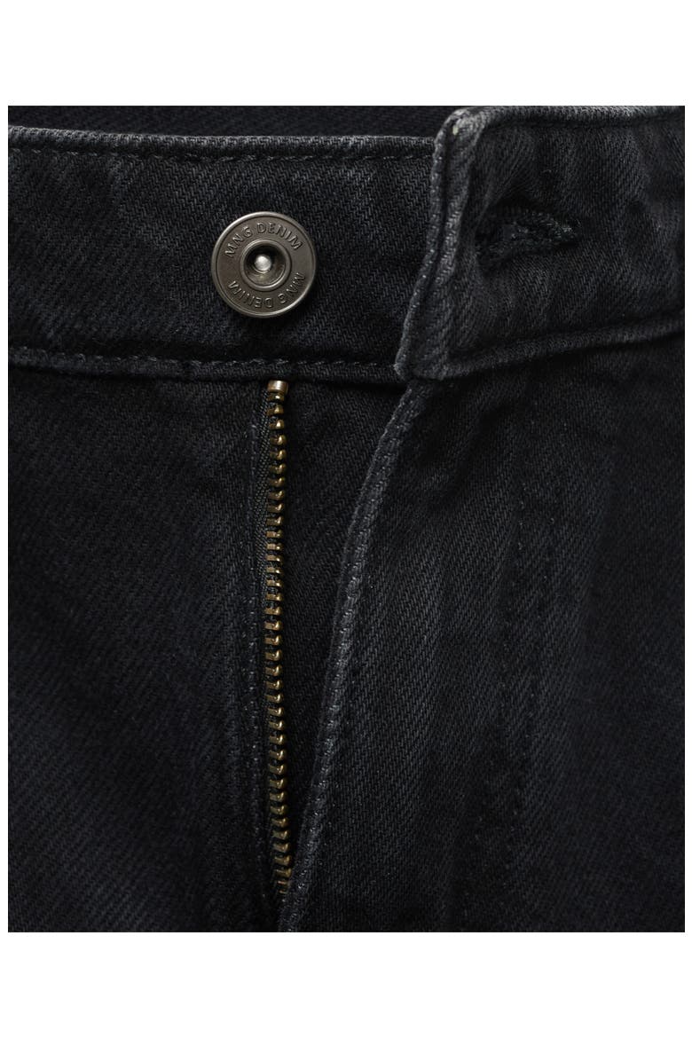 Crop Tapered Jeans, Alternate, color, BLACK DENIM